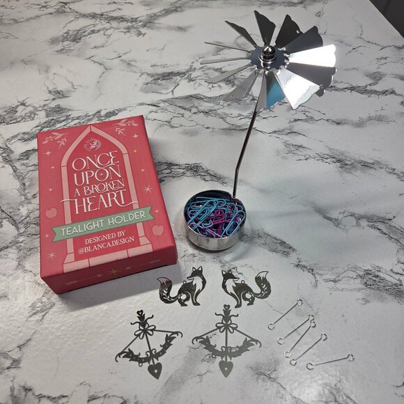 Once Upon A Broken Heart Tealight Holder Fairyloot Sep. 2025 A Midnight Promise - Picture 1 of 6